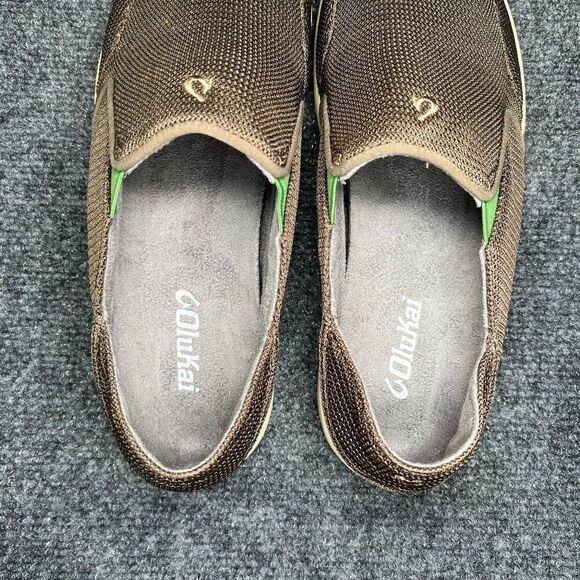 OluKai Nohea Mesh Shoes Men\'s Size 8.5 Brown Slip On Casual Comfort Beach Loafer main image 8